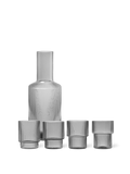 Ripple Glasses - Set of 4 & Carafe Gift Set - Smoked Grey