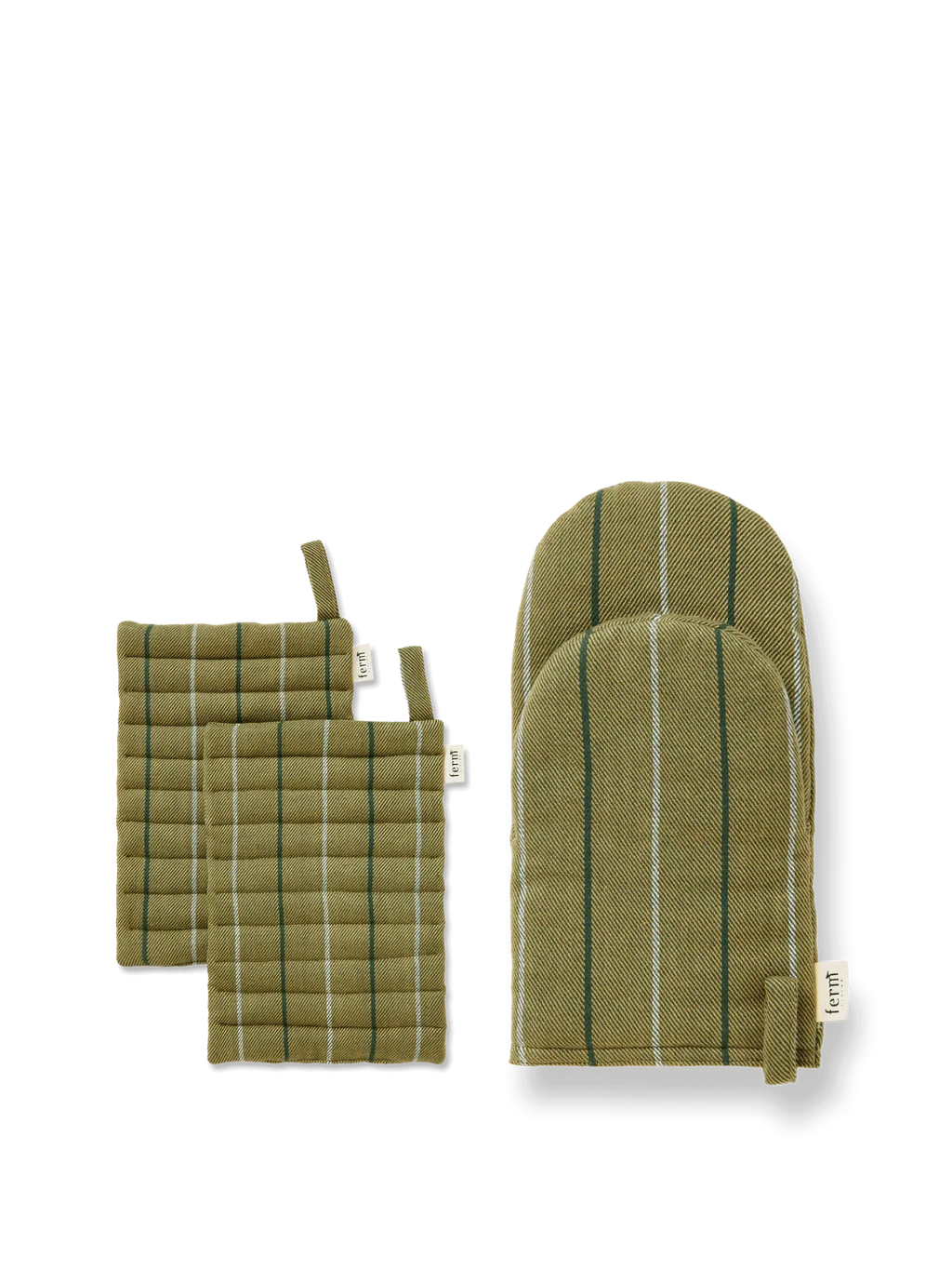 Ito Pot Holder & Oven Mitt Gift Set - Seaweed