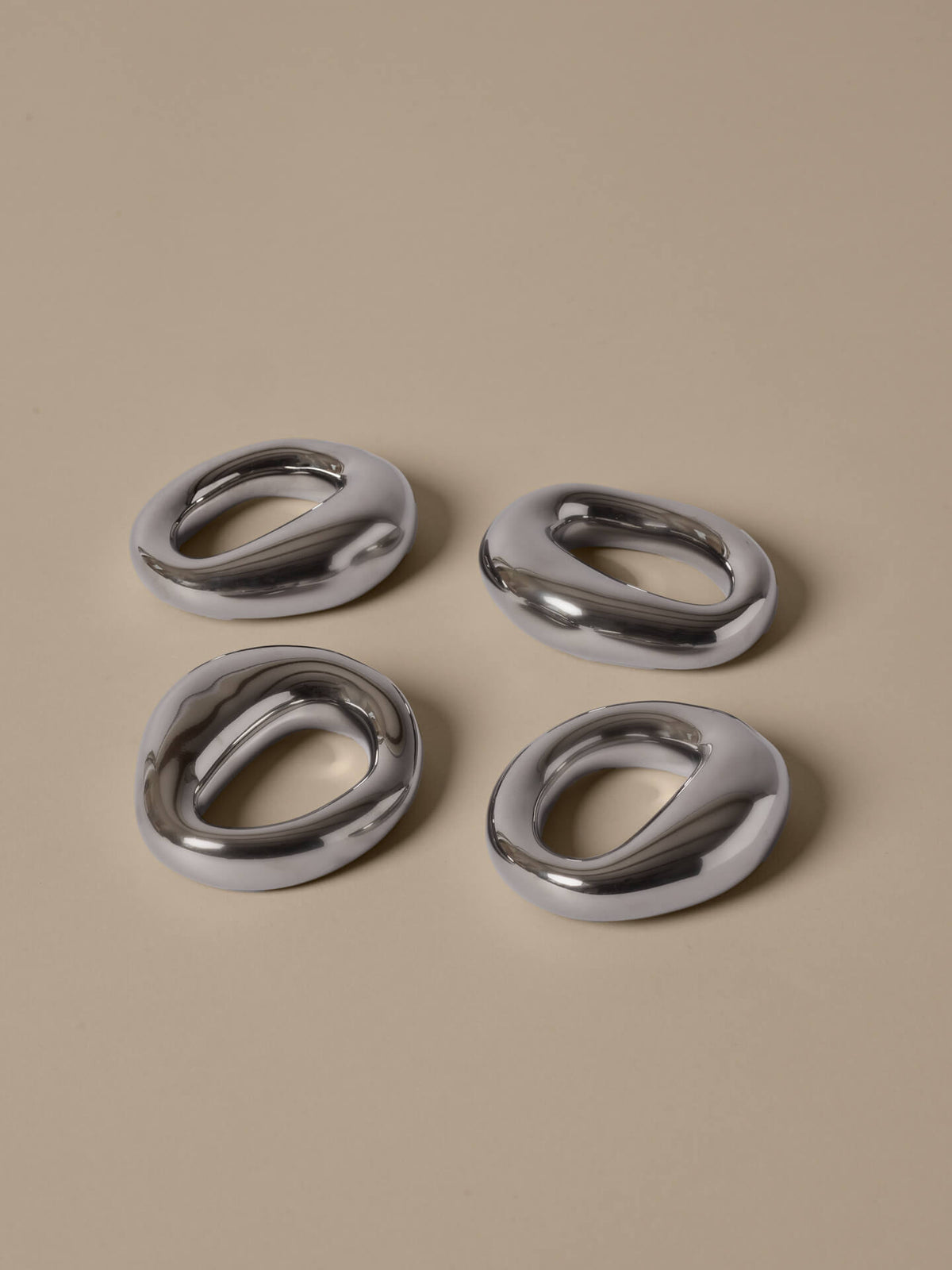 Orrith Napkin Rings - Set of 4 - Silver