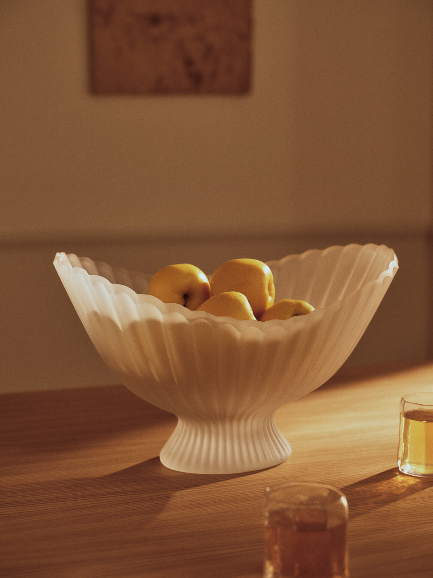 Fountain Glass Centrepiece - Frosted