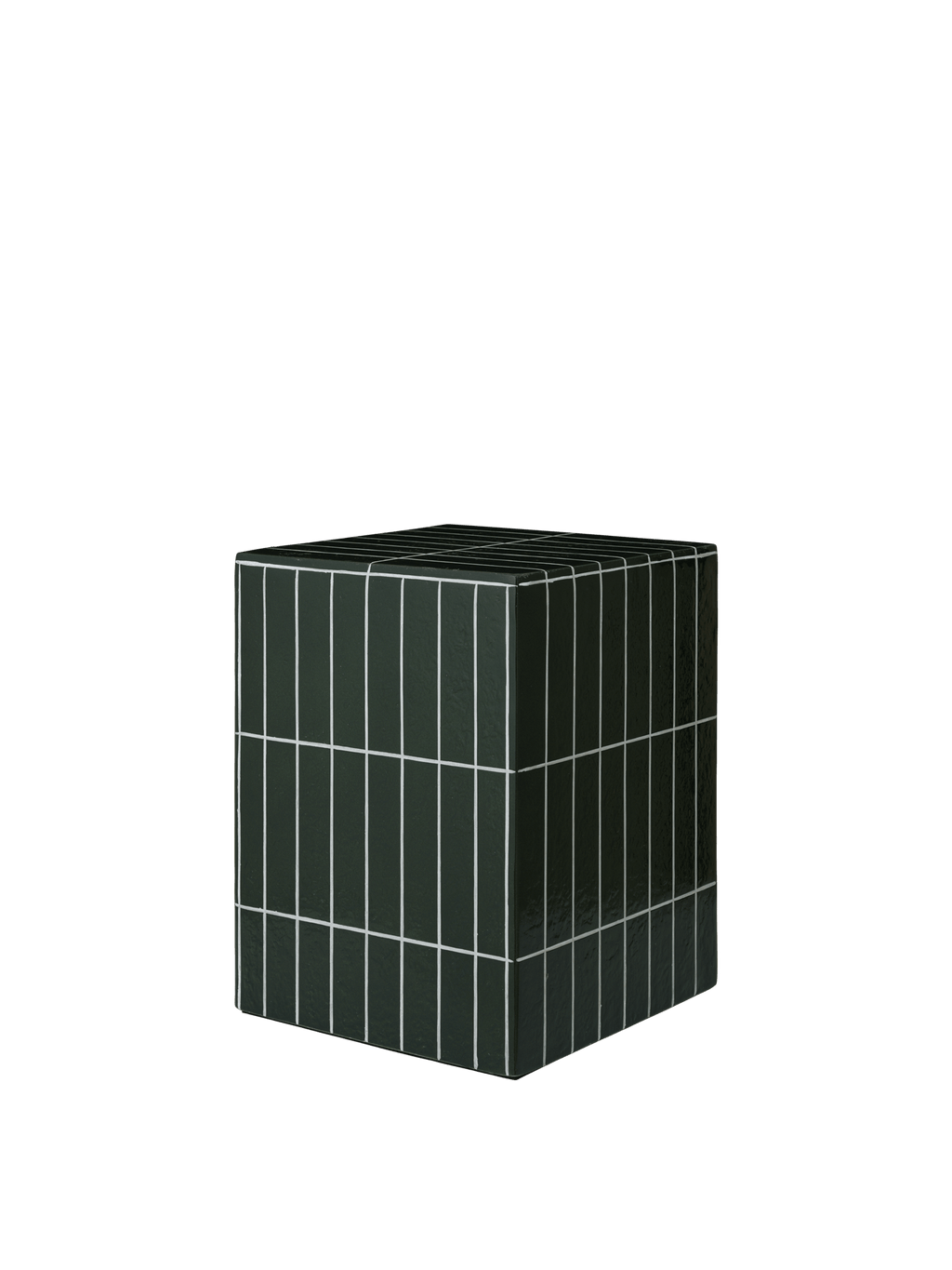 Pillar Side Table - Dark Green