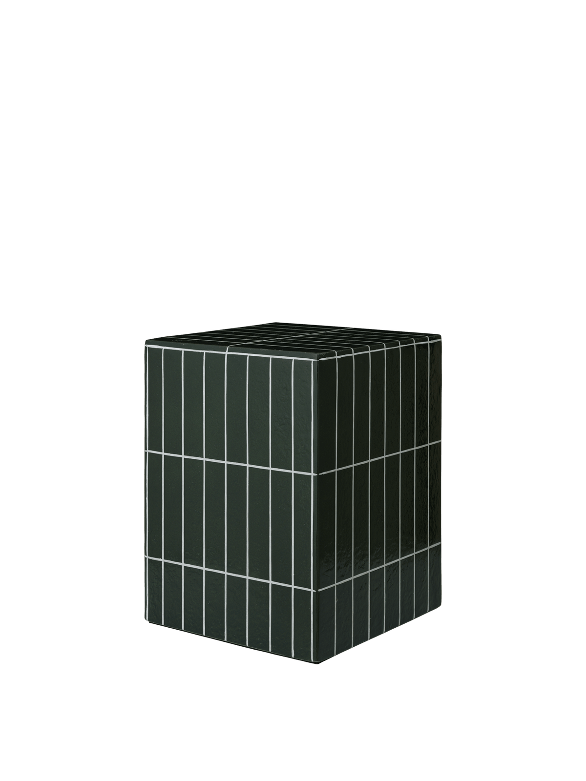 Pillar Side Table - Dark Green