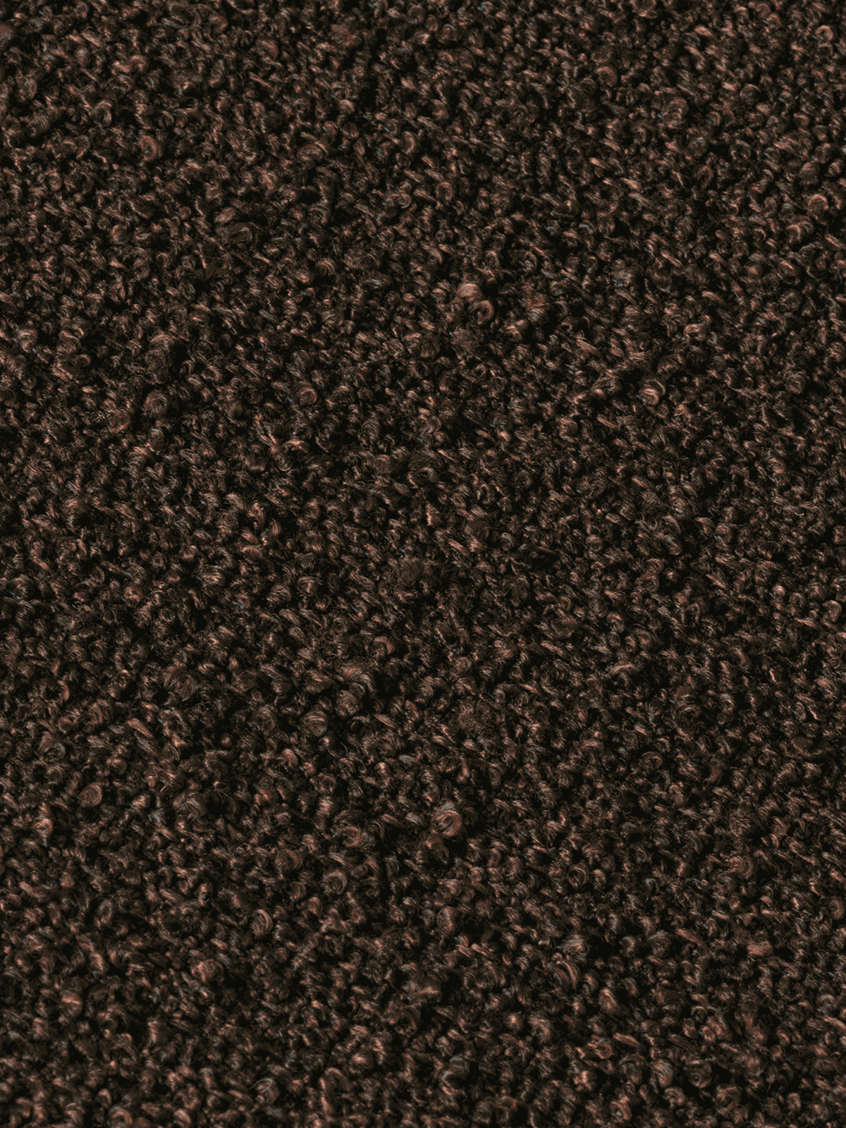 Desert 3-seater - Black - Pure Bouclé - Chestnut