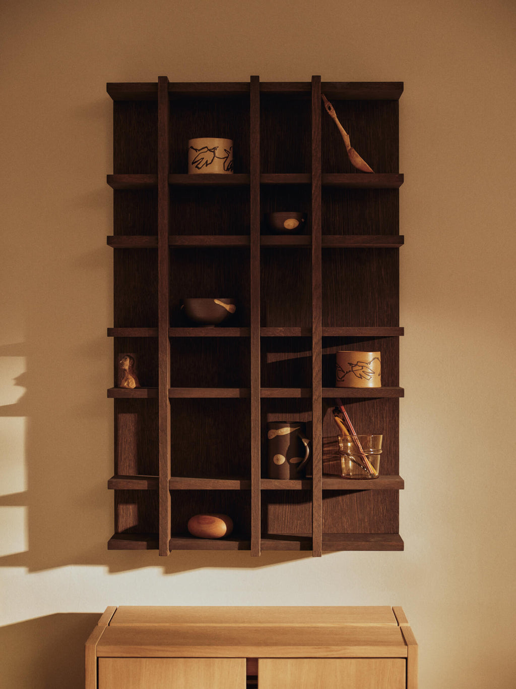 Tilem Shelf - 4x6 - Dark Stained Oak