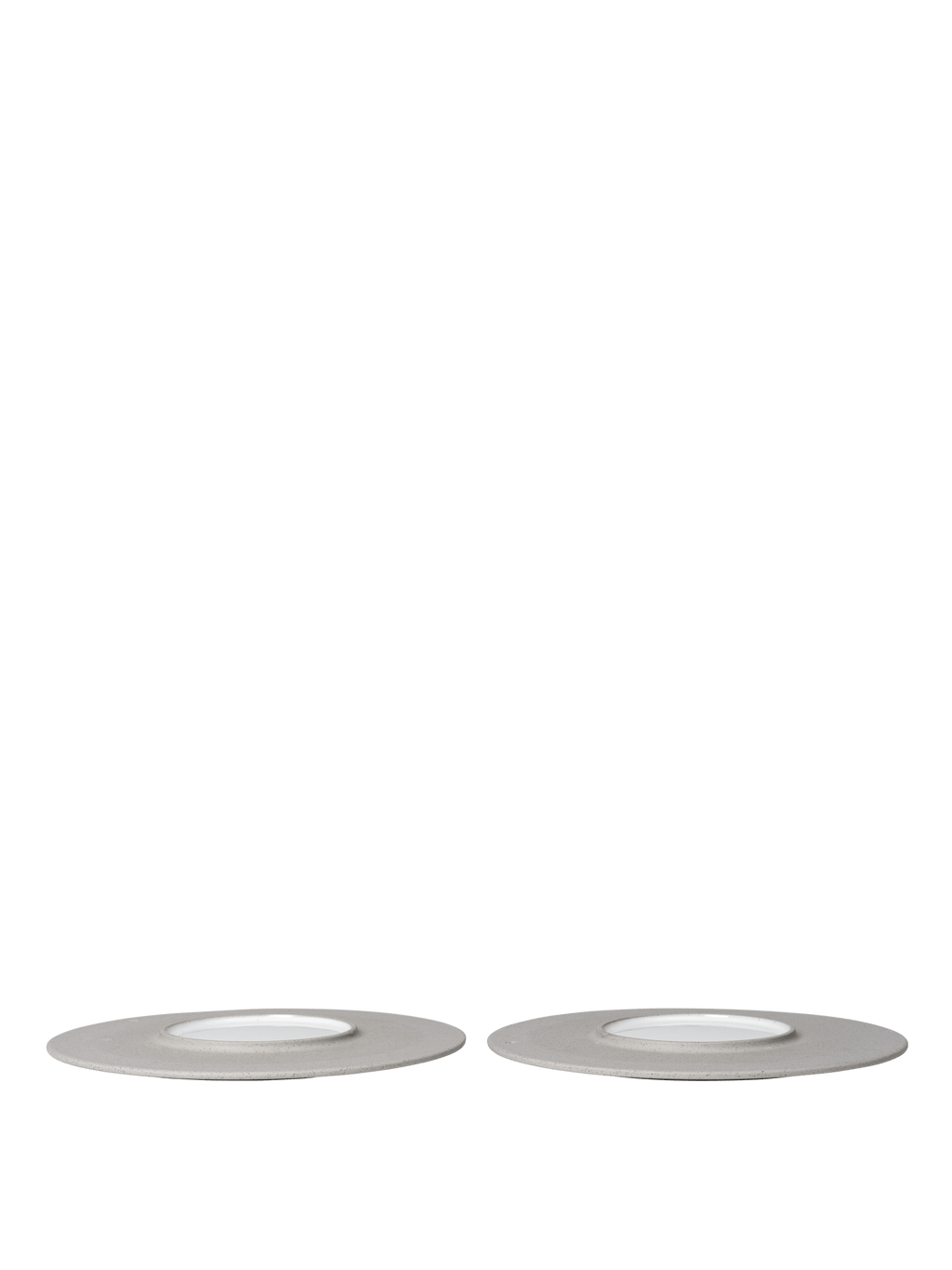 Sonae Side Plates - Ø25 - Set of 2 - Grey/White