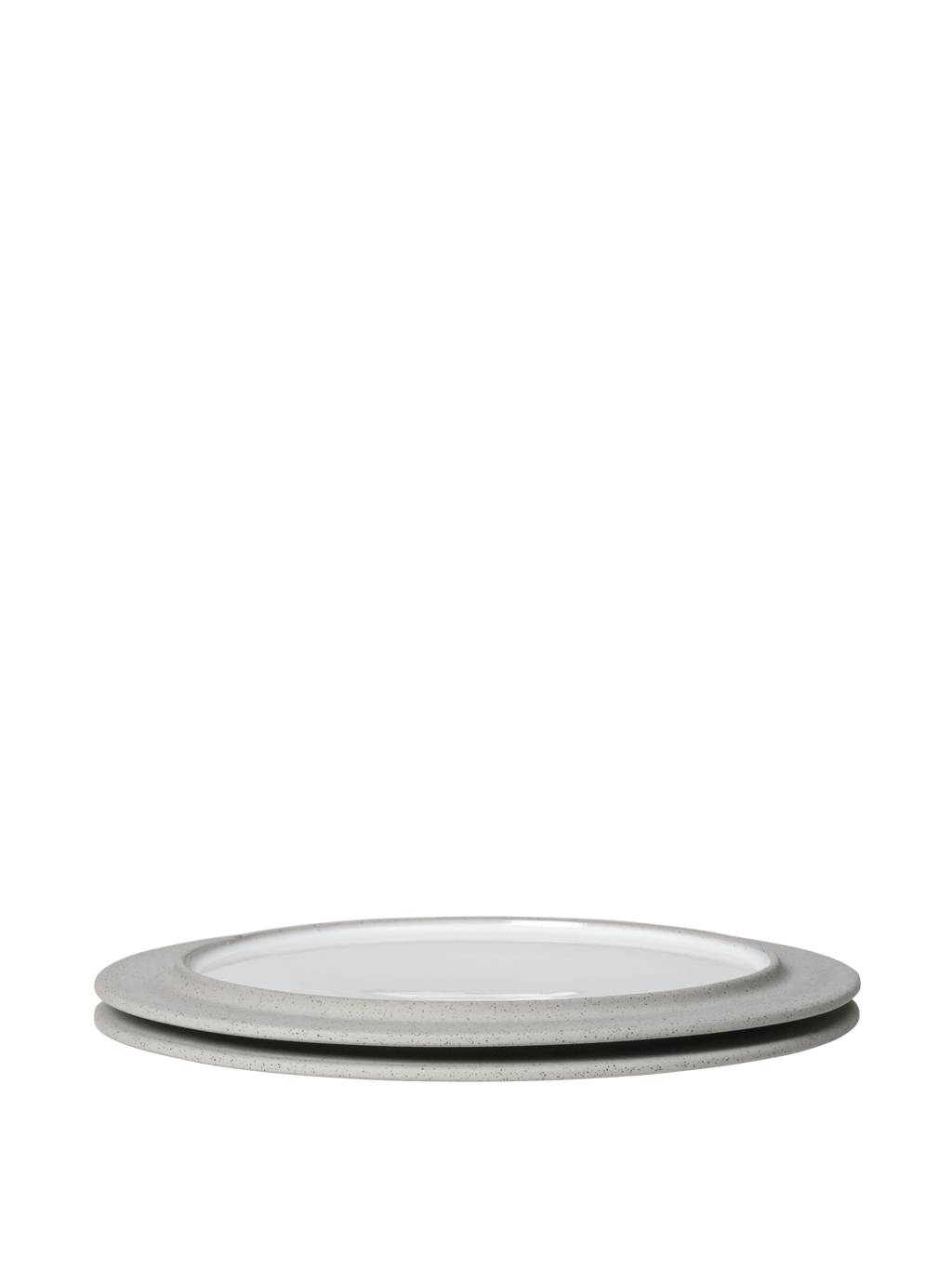 Sonae Side Plates - Ø25 - Set of 2 - Grey/White