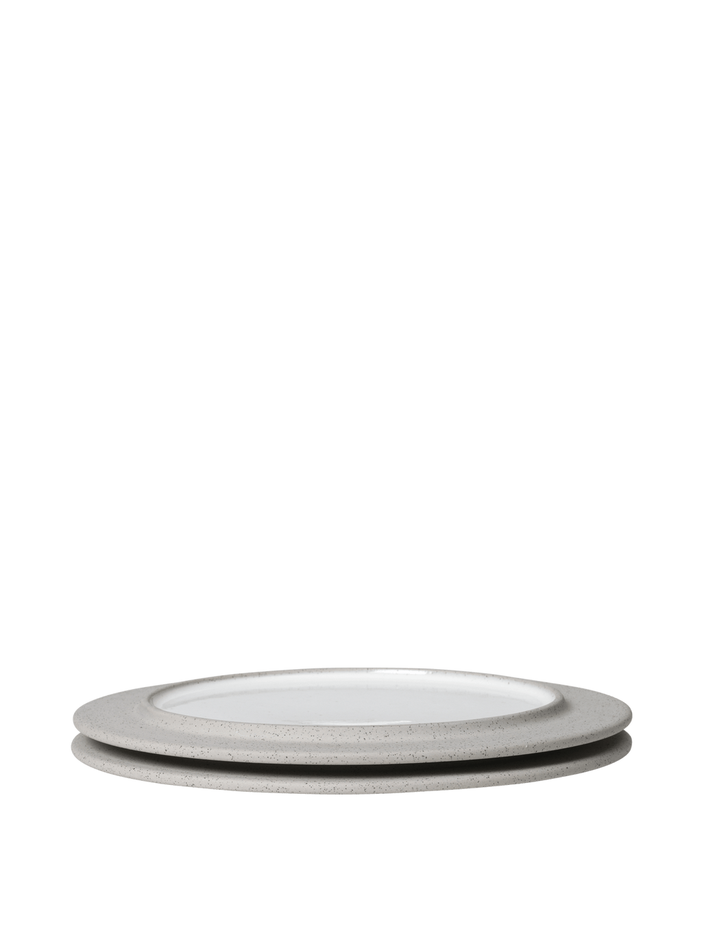 Sonae Dessert Plates - Ø22 - Set of 2 - Grey/White