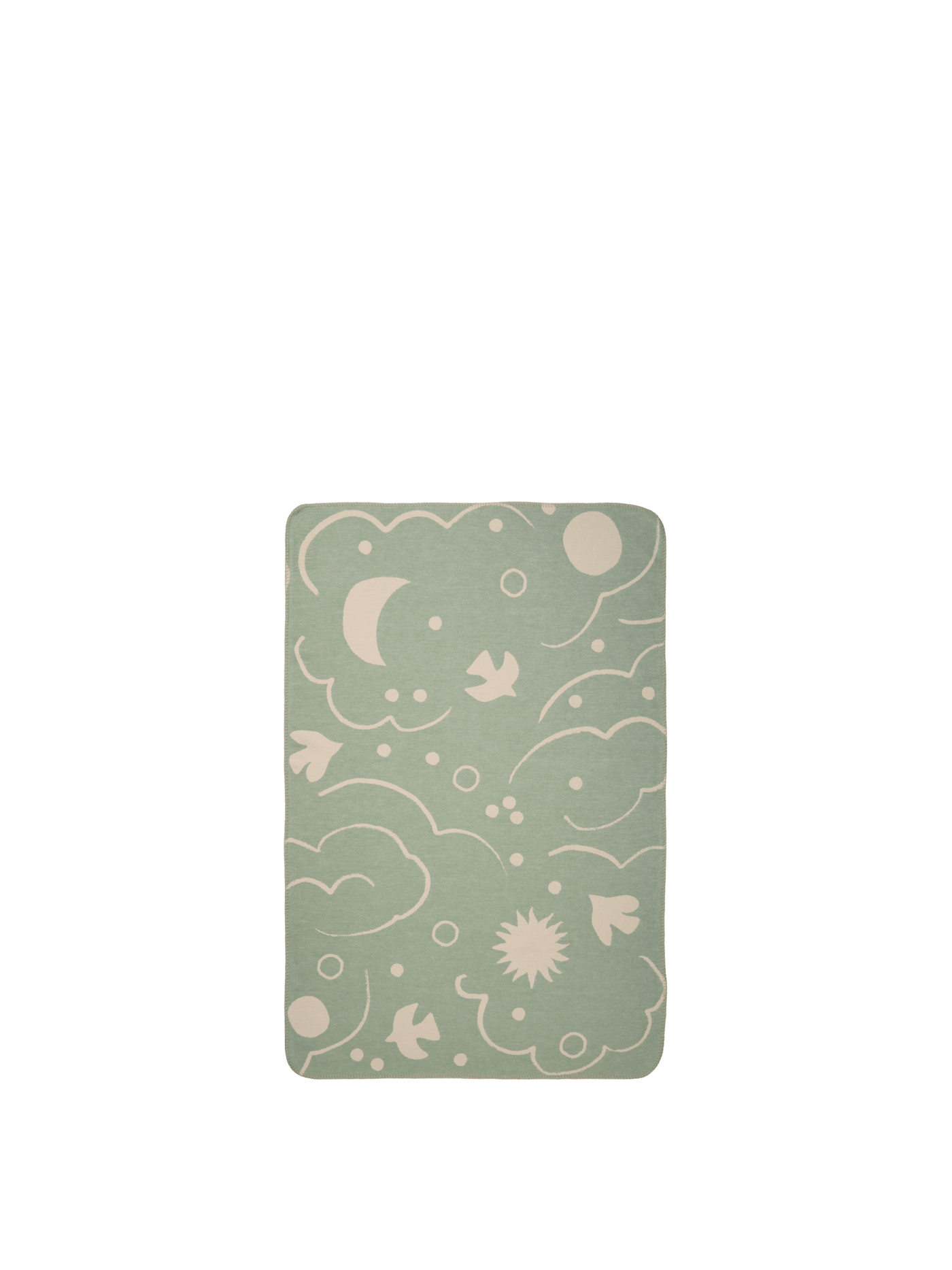 Skye Blanket - Tea Green/Parchment