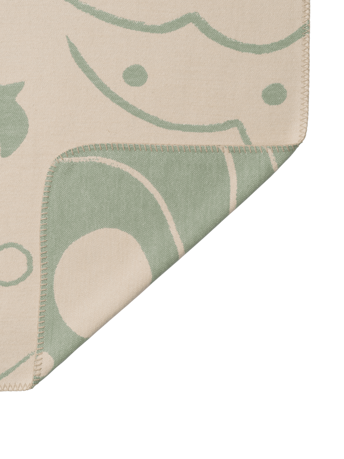 Skye Blanket - Tea Green/Parchment