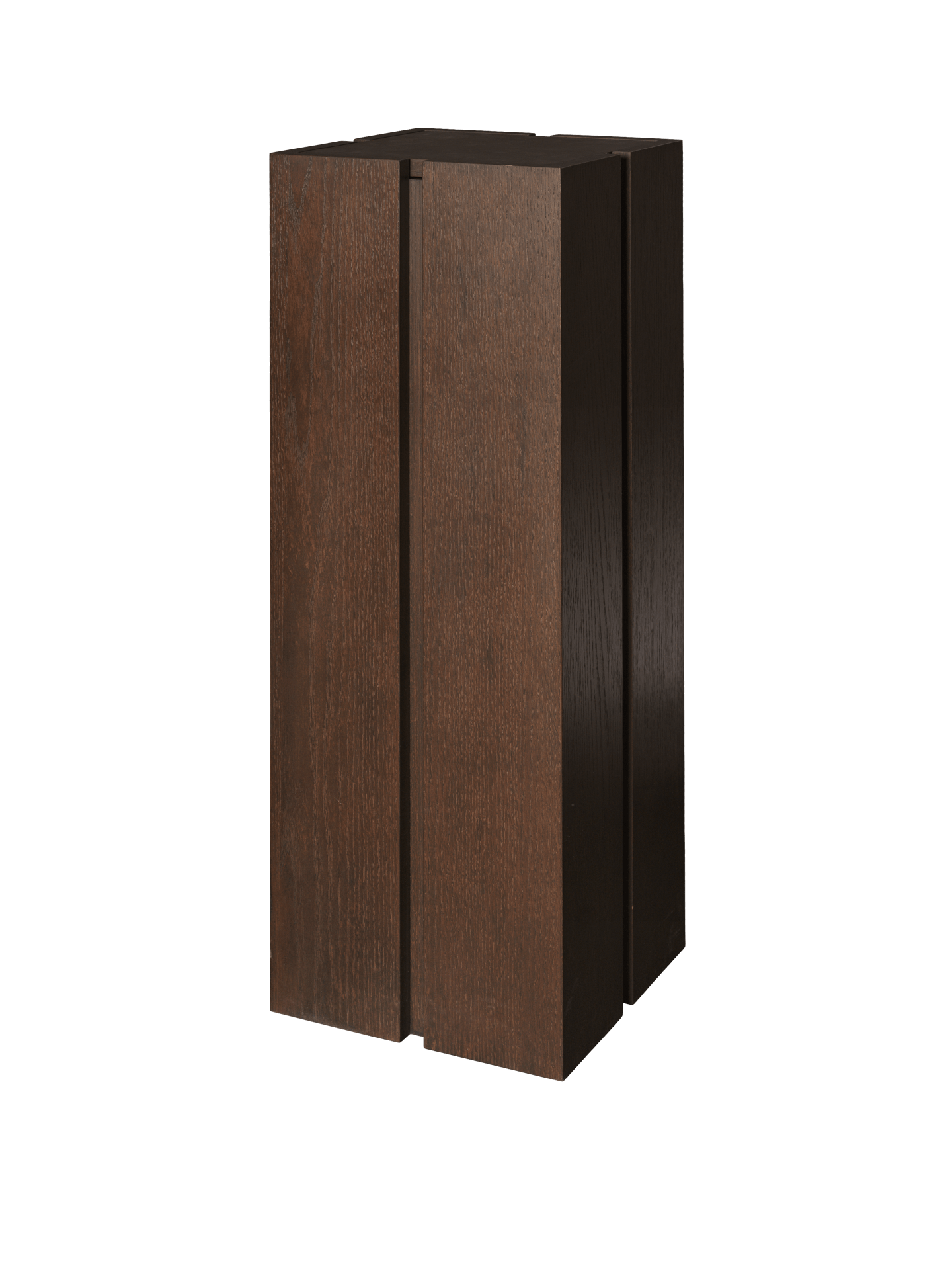 Parcel Pedestal - Dark Stained Oak