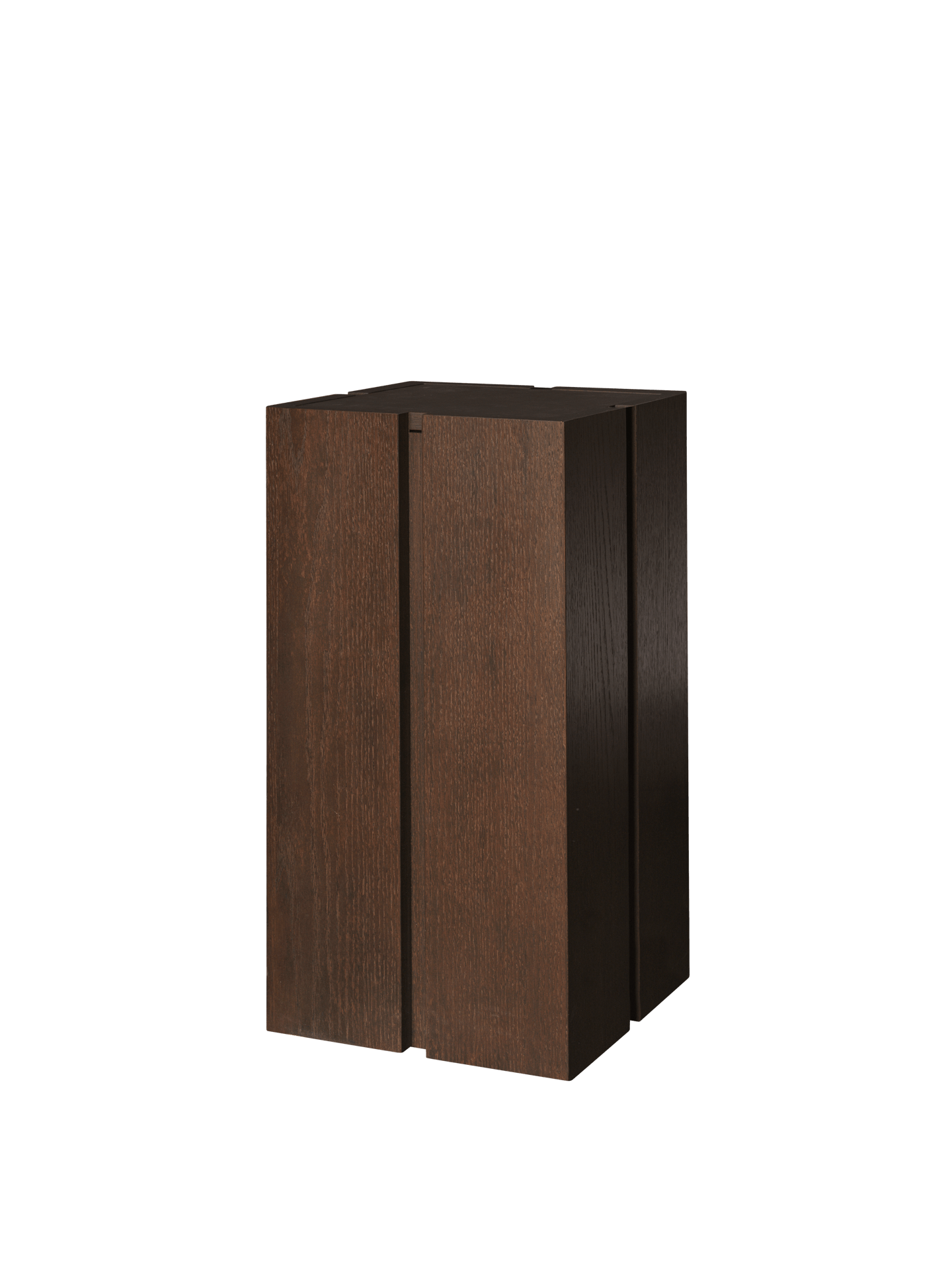 Parcel Pedestal - Dark Stained Oak