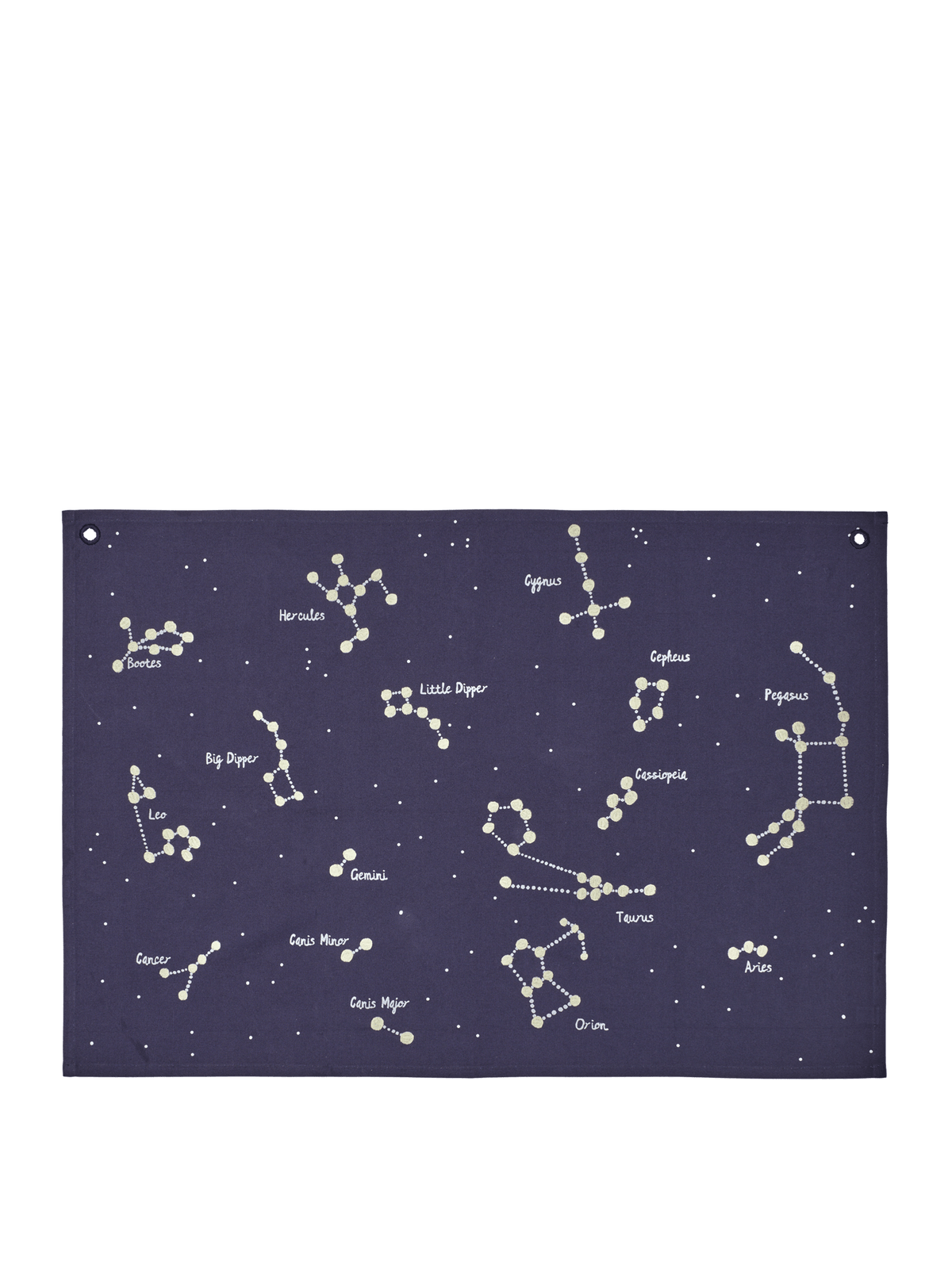 Constellation Textile Map - Dark Blue