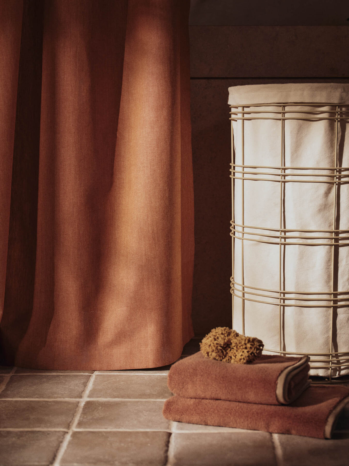 Fio Laundry Basket - Cashmere/Natural
