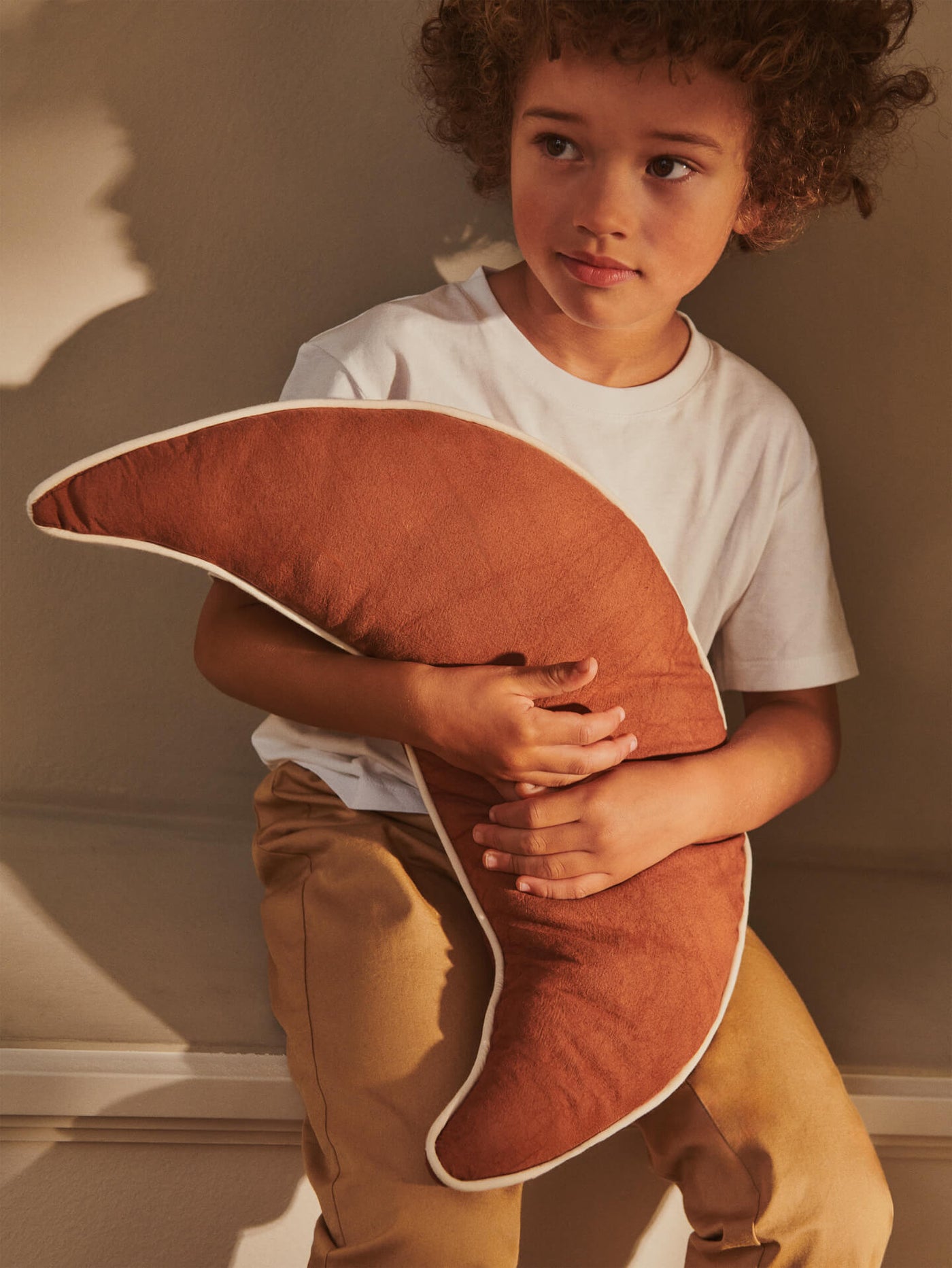 Moon Cushion - Brown Clay