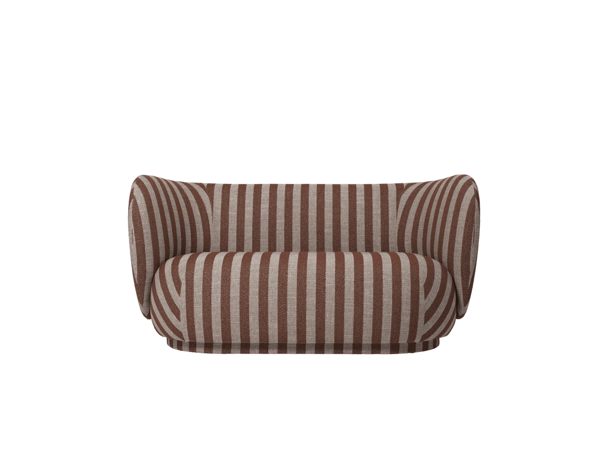 Rico Sofa 2-seater - Louisiana - Sand/Chocolate - US