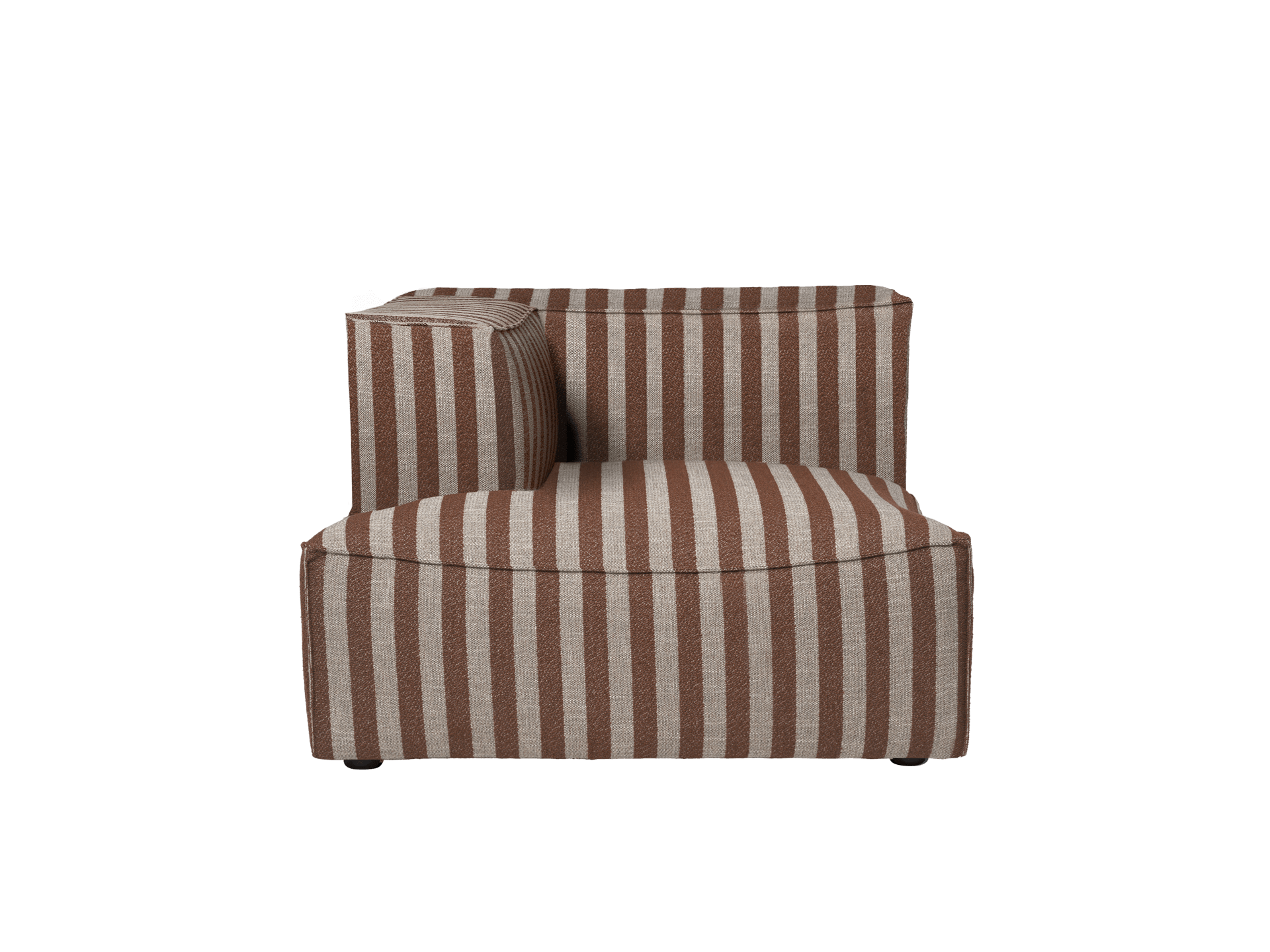 Catena Sofa Chaise Longue Left L600 - Louisiana - Sand/Chocolate - US