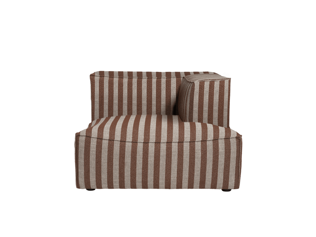 Catena Sofa Chaise Longue Right L601 - Louisiana - Sand/Chocolate - US