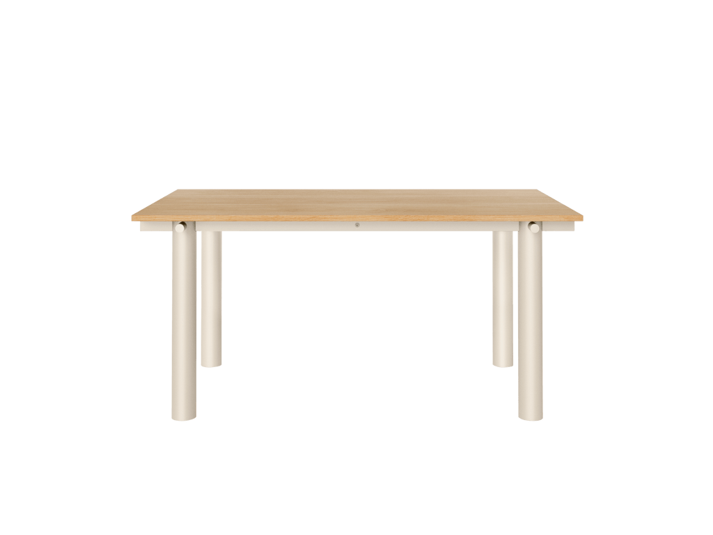 Atura Dining Table - Light Cashmere/Natural Oak Veneer