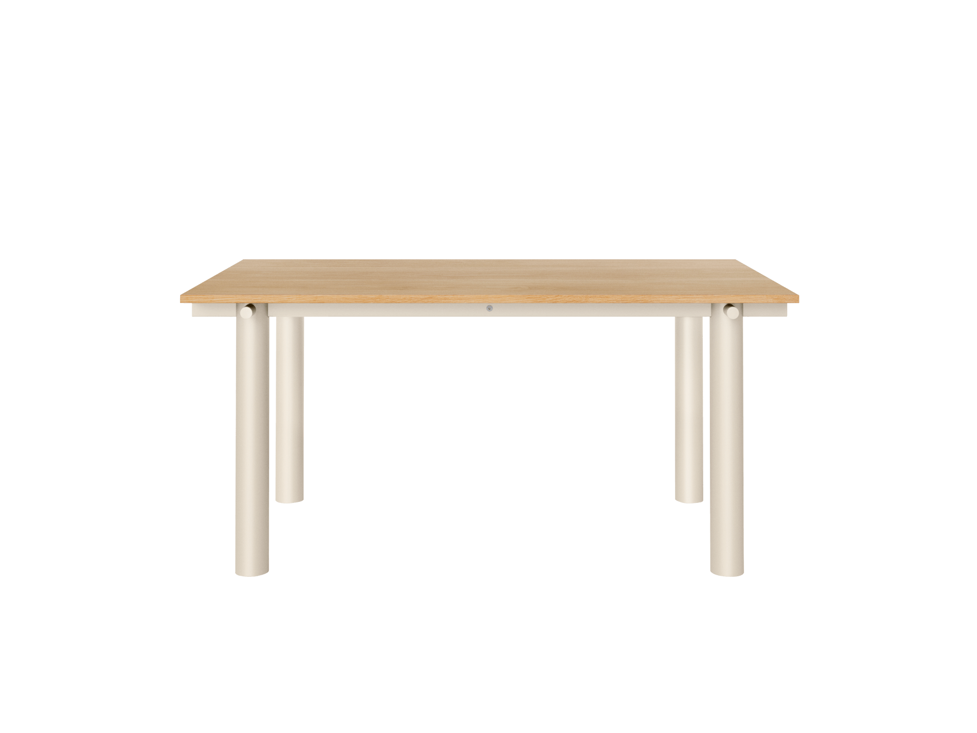 Atura Dining Table - Light Cashmere/Natural Oak Veneer
