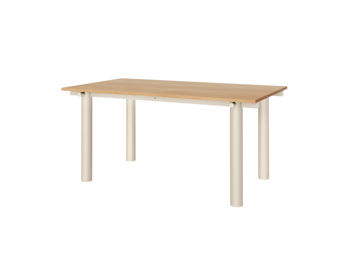 Atura Dining Table - Light Cashmere/Natural Oak Veneer