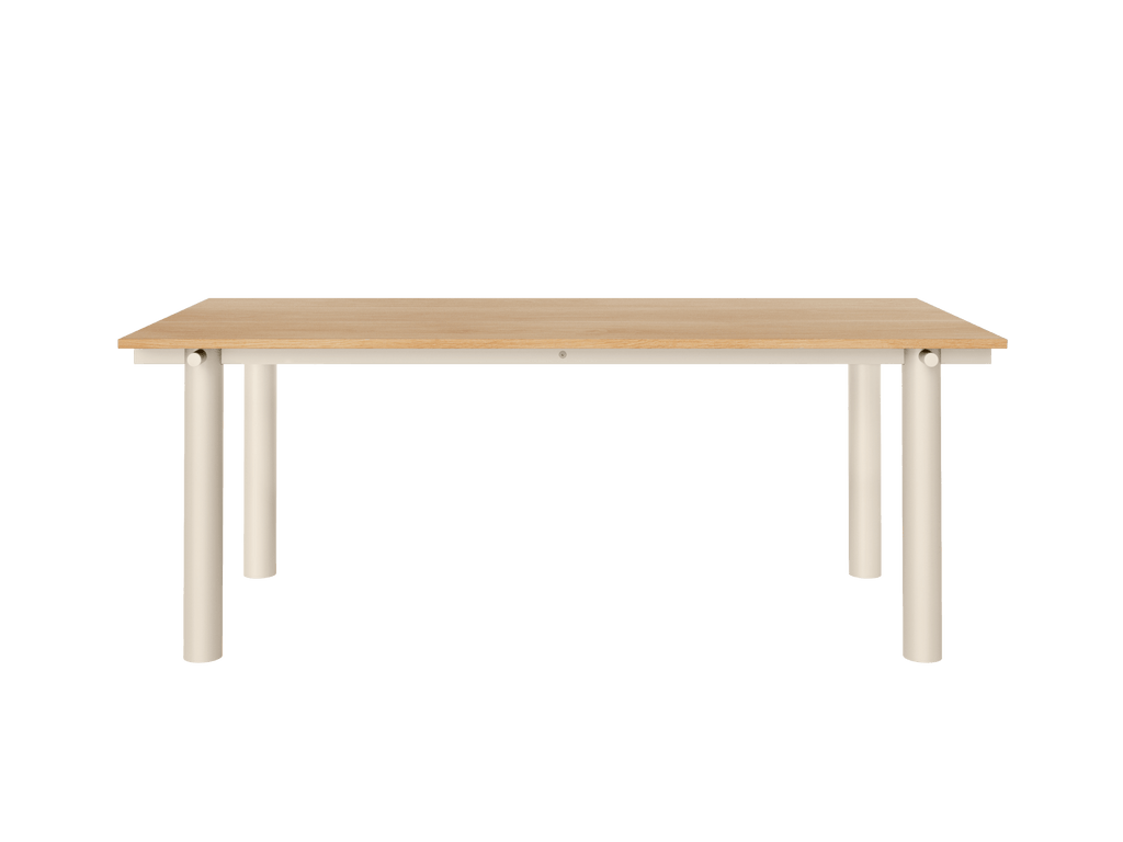 Atura Dining Table - Light Cashmere/Natural Oak Veneer