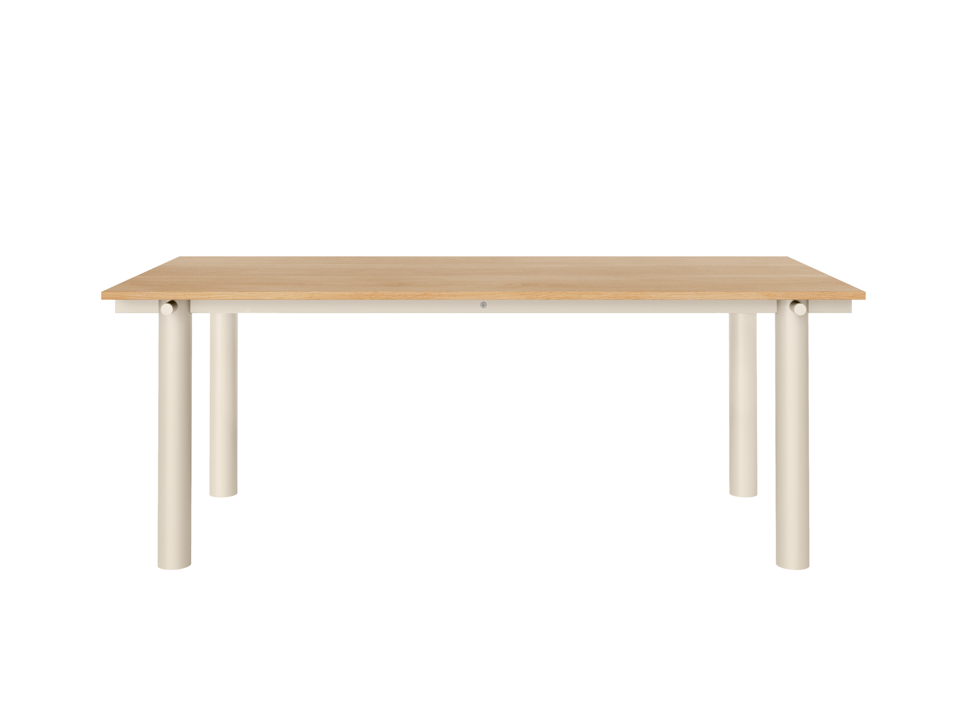 Atura Dining Table - Light Cashmere/Natural Oak Veneer