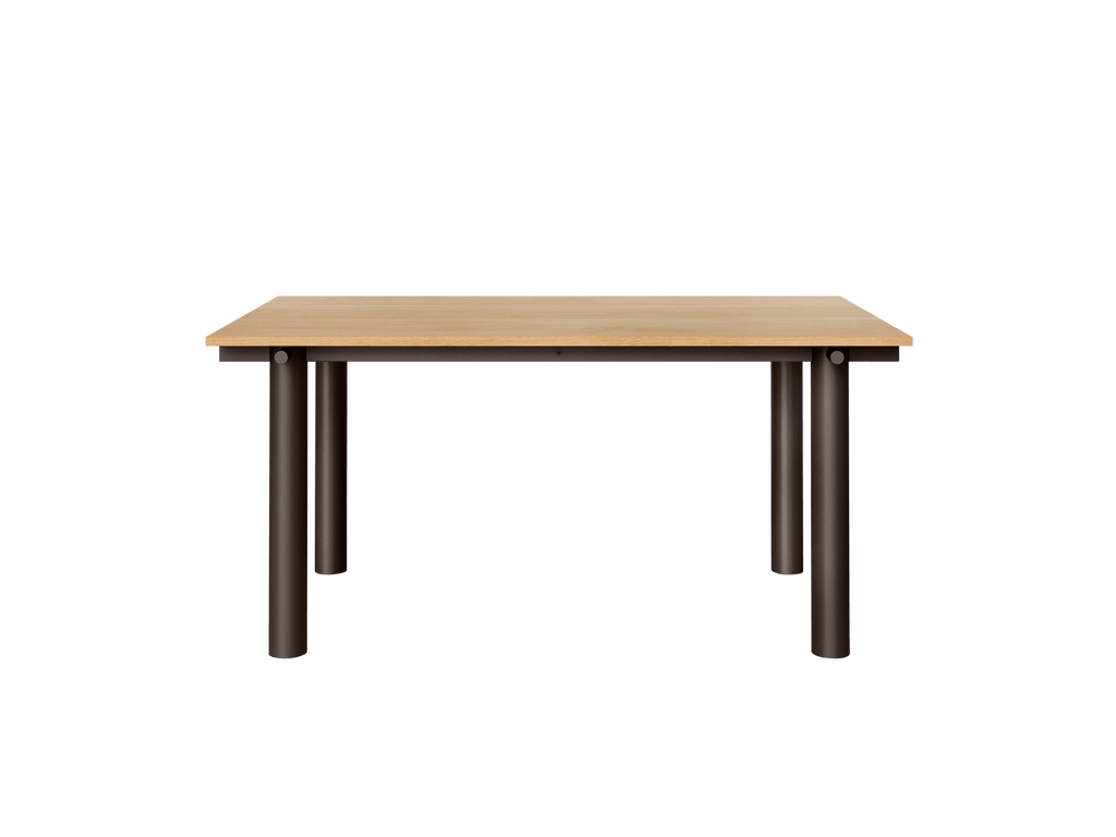 Atura Dining Table - Dark Chocolate/Natural Oak Veneer