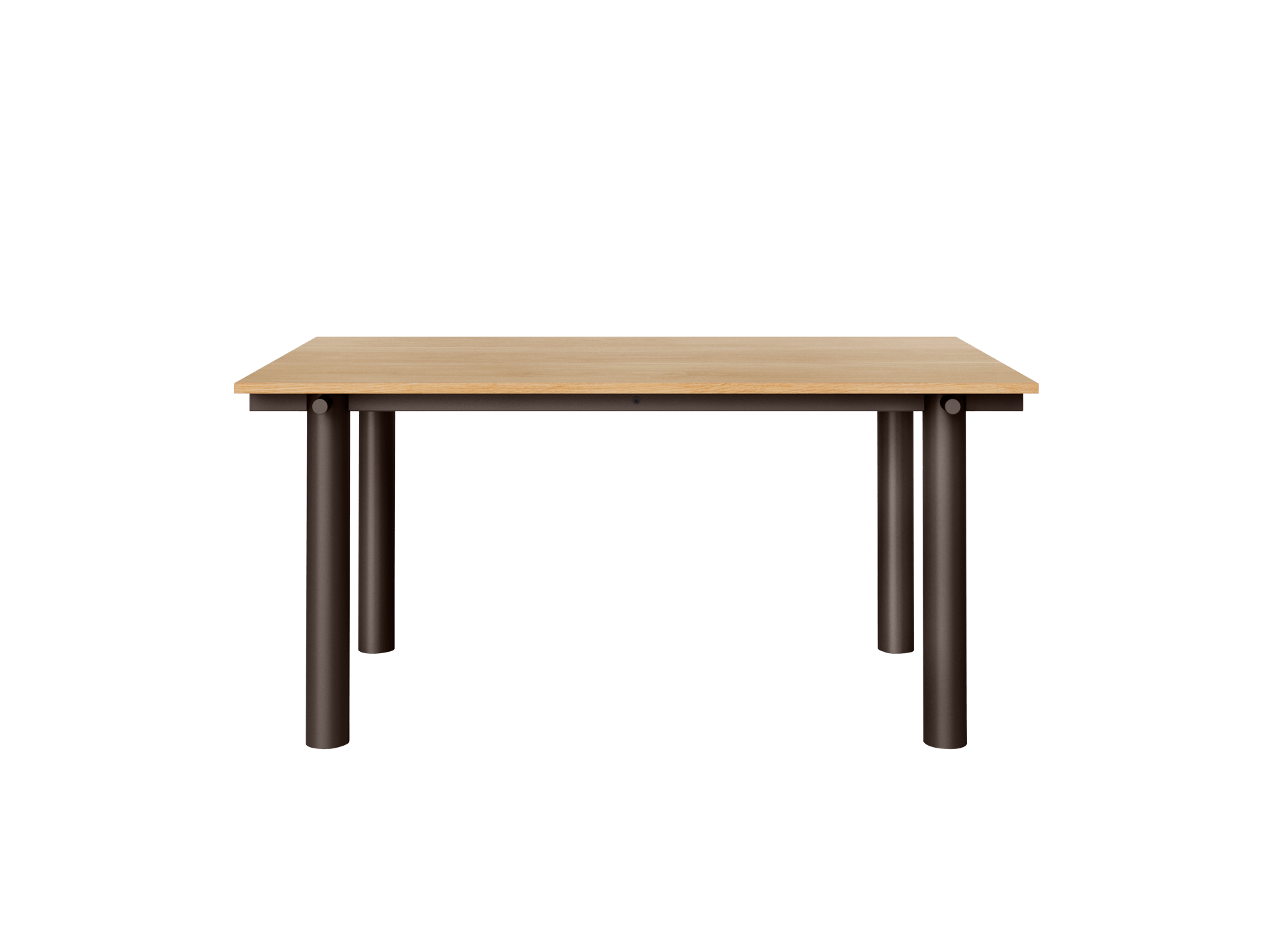Atura Dining Table - Dark Chocolate/Natural Oak Veneer