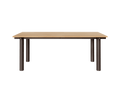 Atura Dining Table - Dark Chocolate/Natural Oak Veneer