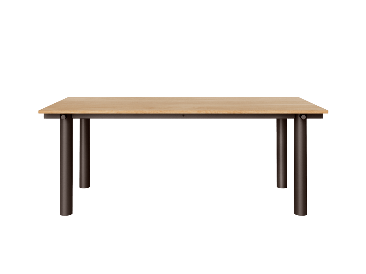 Atura Dining Table - Dark Chocolate/Natural Oak Veneer