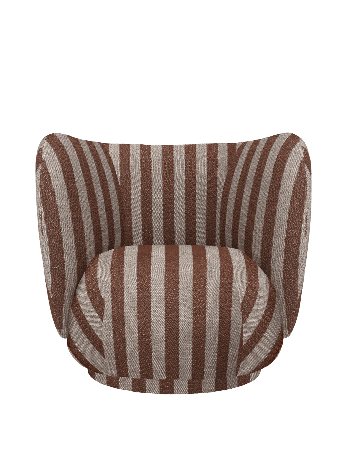 Rico Lounge Chair - Swivel - Louisiana - Sand/Chocolate - US