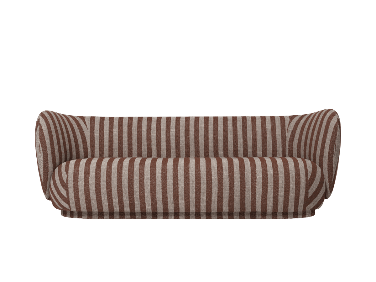 Rico Sofa 3-seater - Louisiana - Sand/Chocolate - US