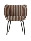 Rico Dining Chair - Black - Louisiana - Sand/Chocolate - US