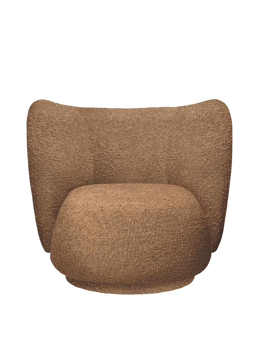 Rico Lounge Chair - Raw Bouclé - Tan - US