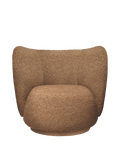 Rico Lounge Chair - Raw Bouclé - Tan - US