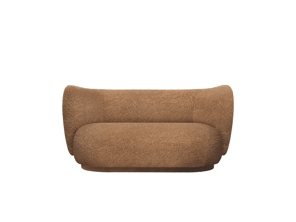 Rico Sofa 2-seater - Raw Bouclé - Tan - US