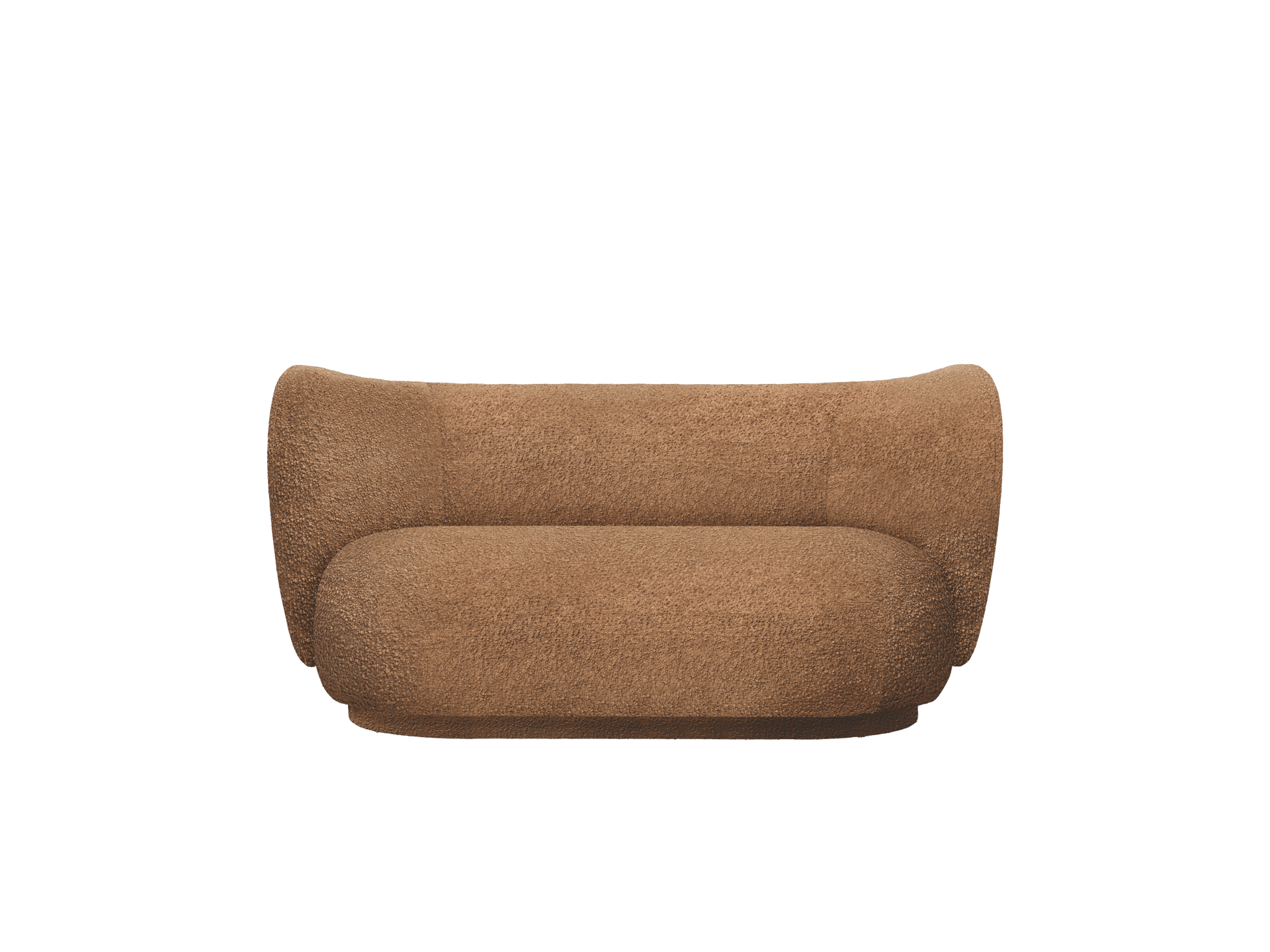 Rico Sofa 2-seater - Raw Bouclé - Tan - US