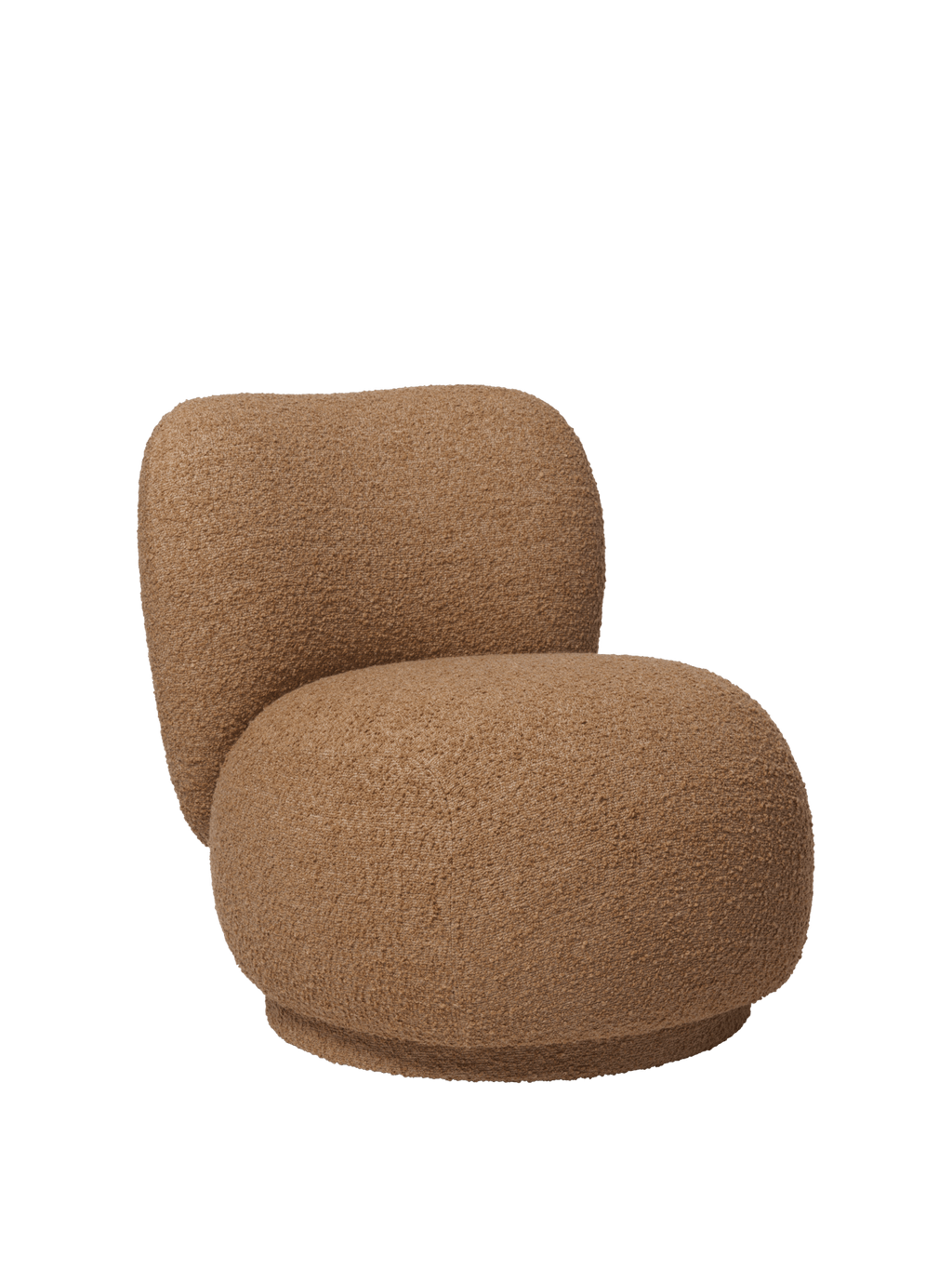 Rico Piccolo Lounge Chair - Raw Bouclé - Tan - US