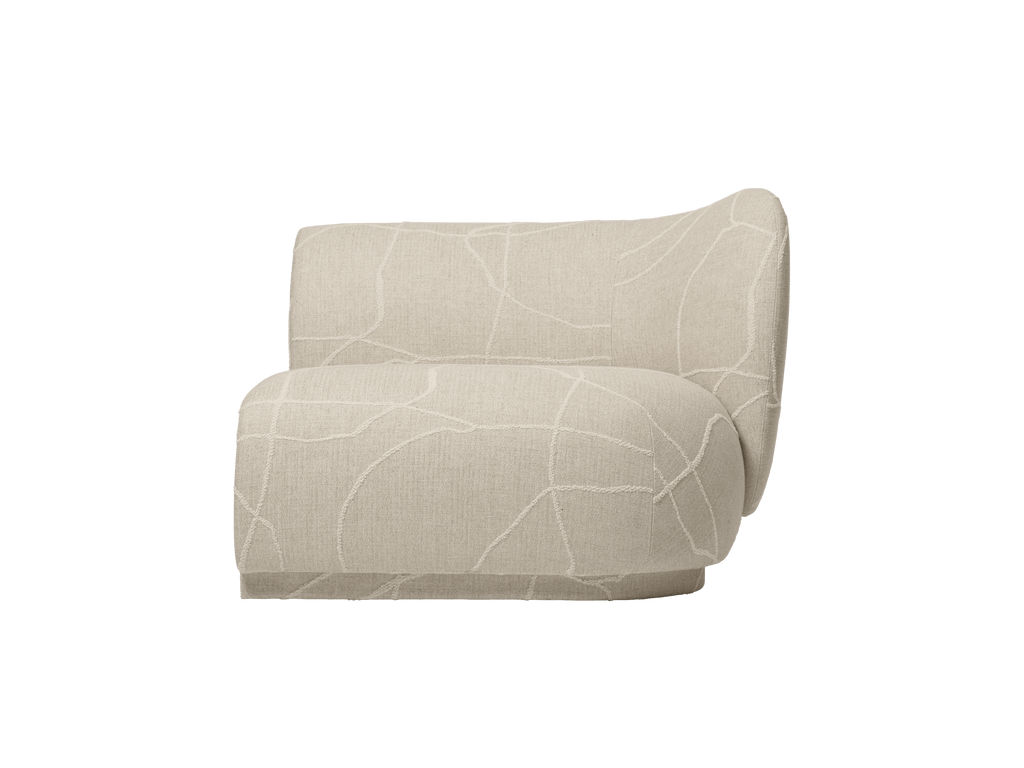 Rico Sofa Armrest Right - Can Lis - Sand/Off-White - US