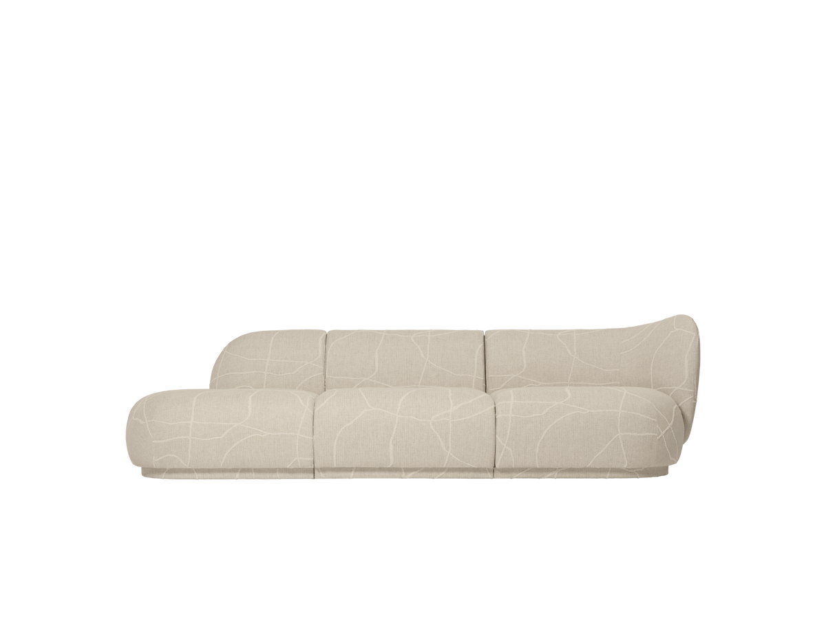 Rico Sofa Armrest Right - Can Lis - Sand/Off-White - US
