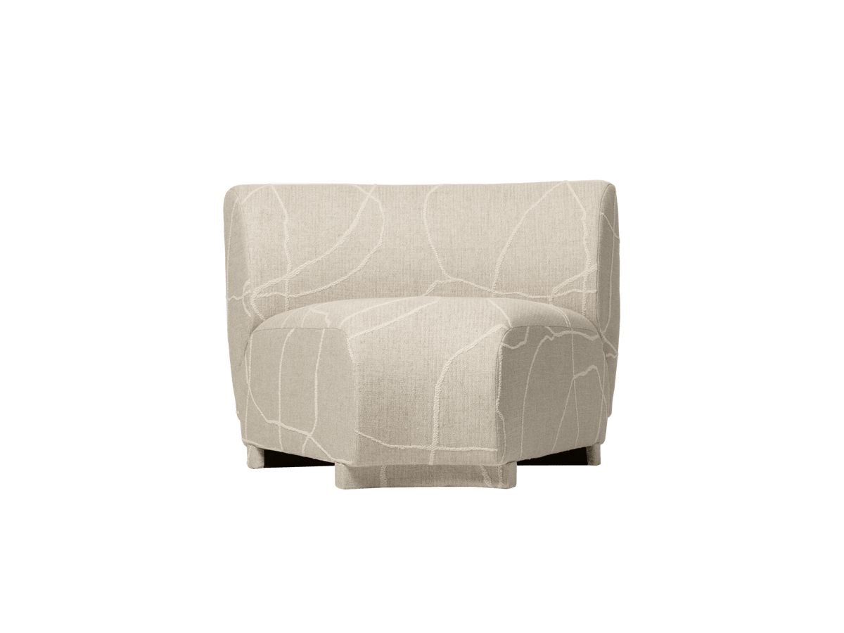 Rico Sofa Corner - Narrow - Can Lis - Sand/Off-White - US