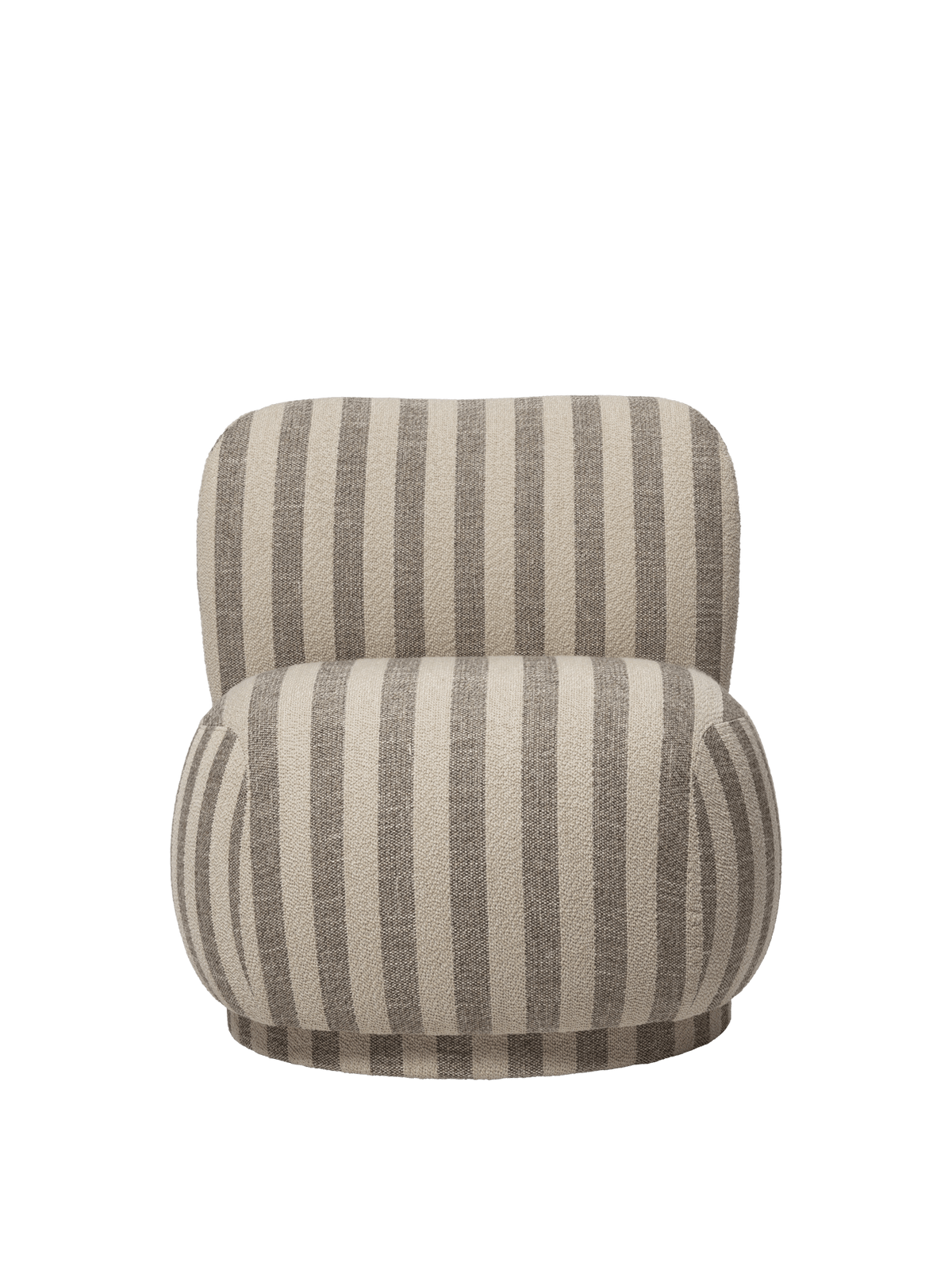Rico Piccolo Lounge Chair - Swivel - Louisiana - Sand/Off-White - US