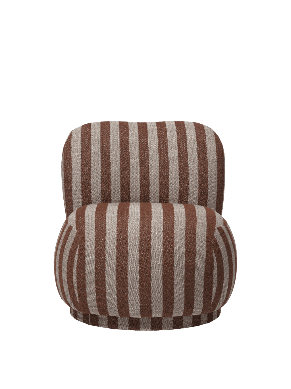 Rico Piccolo Lounge Chair - Swivel - Louisiana - Sand/Chocolate - US