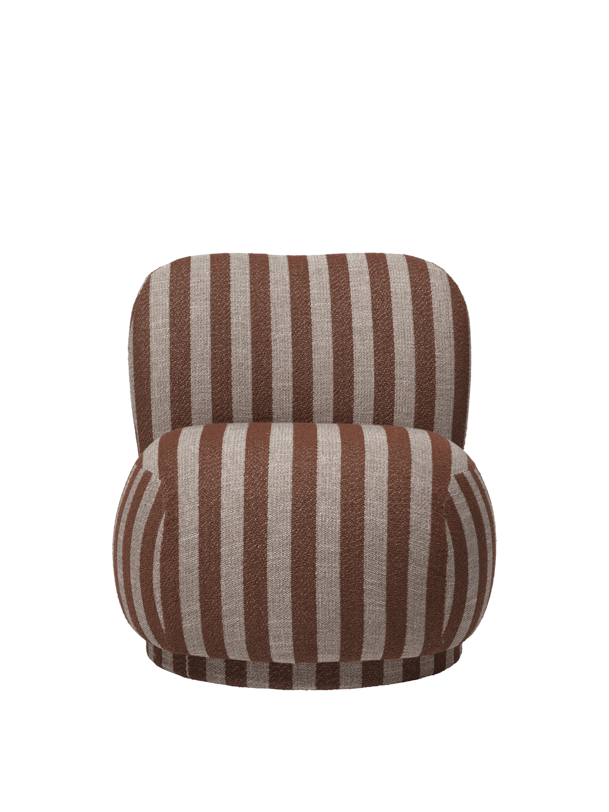 Rico Piccolo Lounge Chair - Swivel - Louisiana - Sand/Chocolate - US