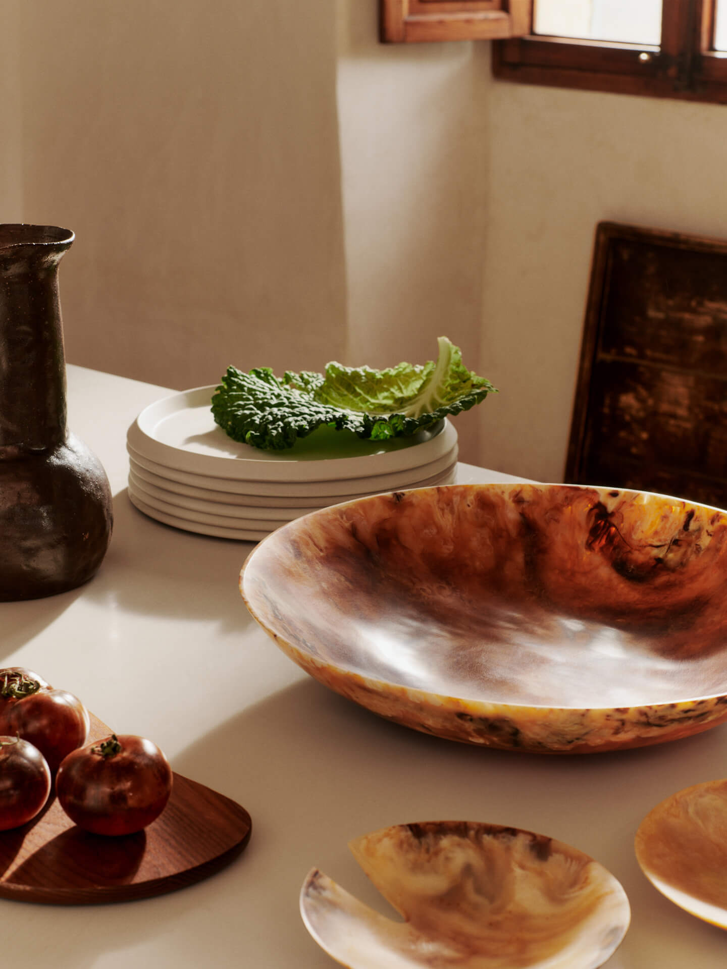 Sol Salad Servers & Salad Bowl Gift Set