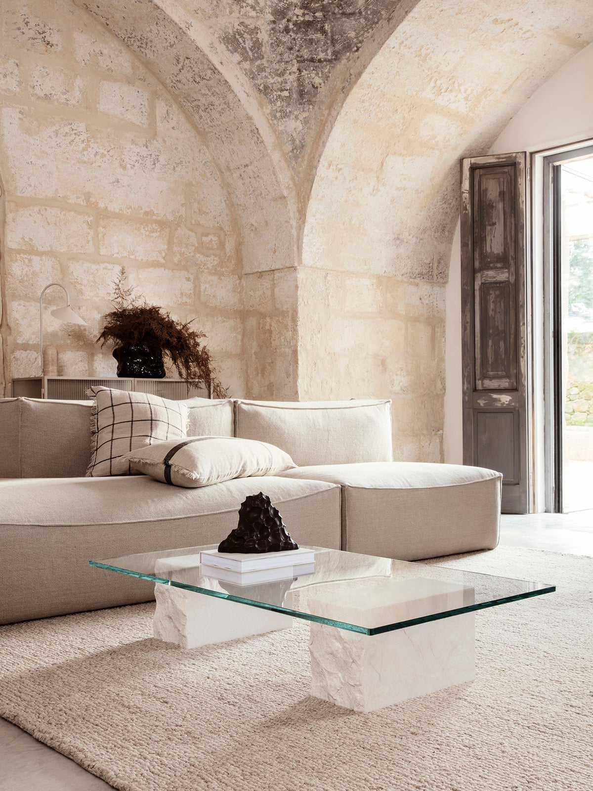 Mineral Coffee Table - Bianco Curia