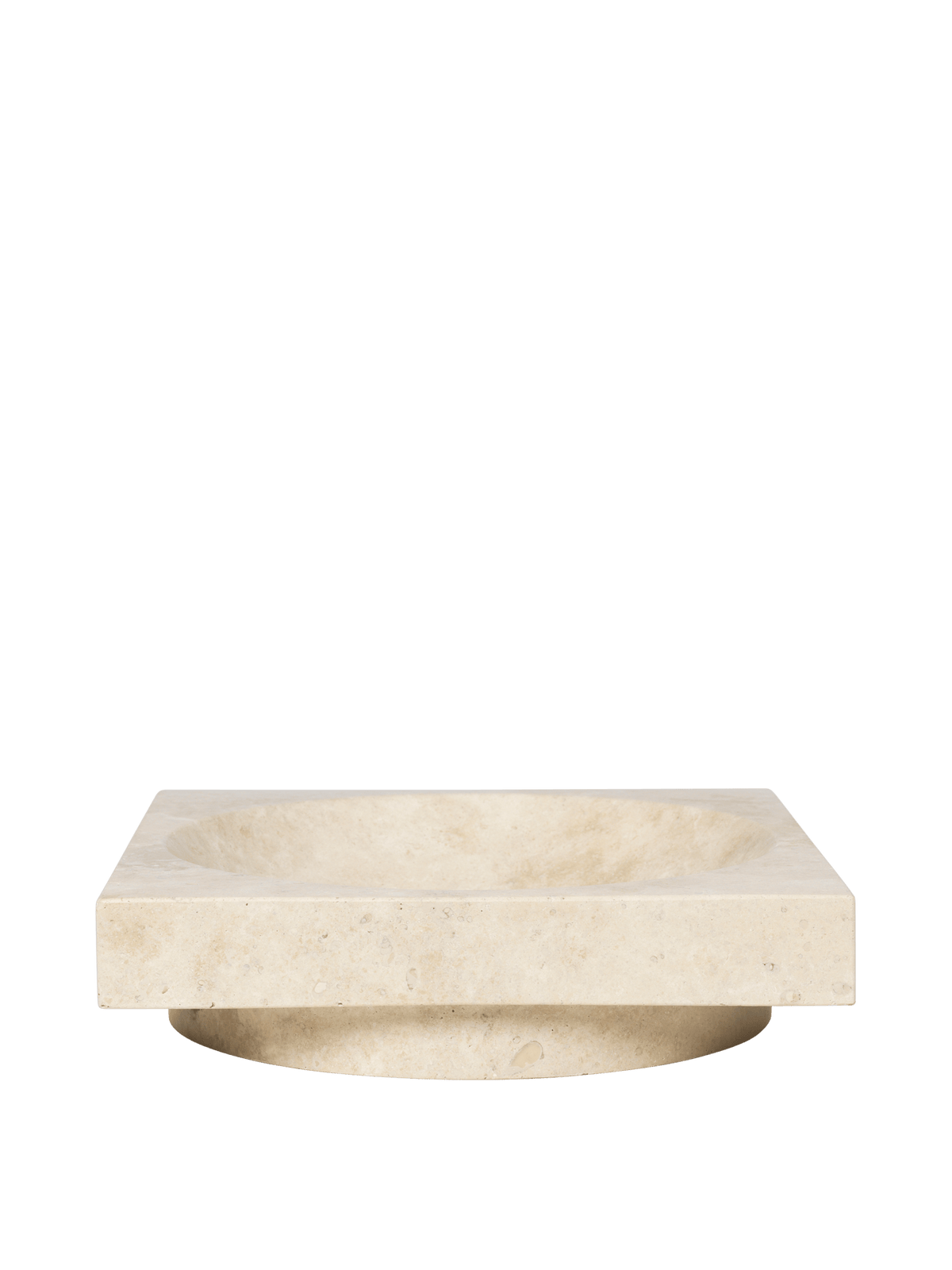 Hew Low Centrepiece - Travertine