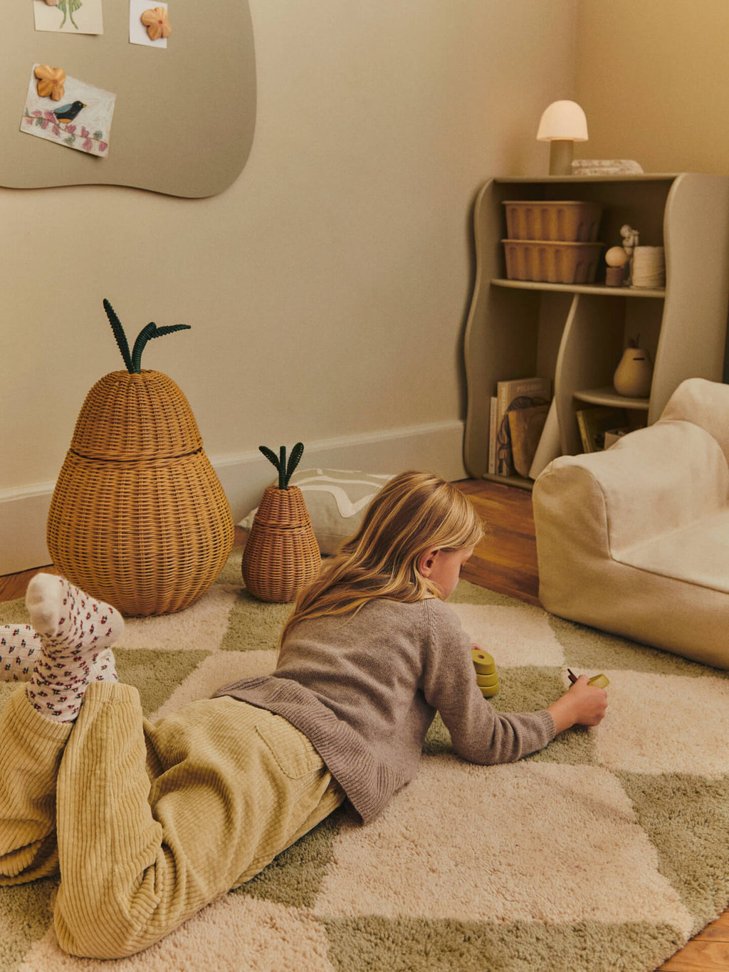 Small & Large Pear Braided Storage Gift Set