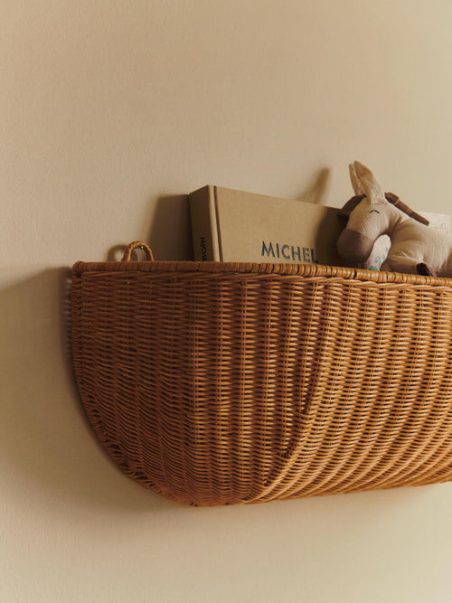 Braided Wall Pocket - 75 x 25 - Natural