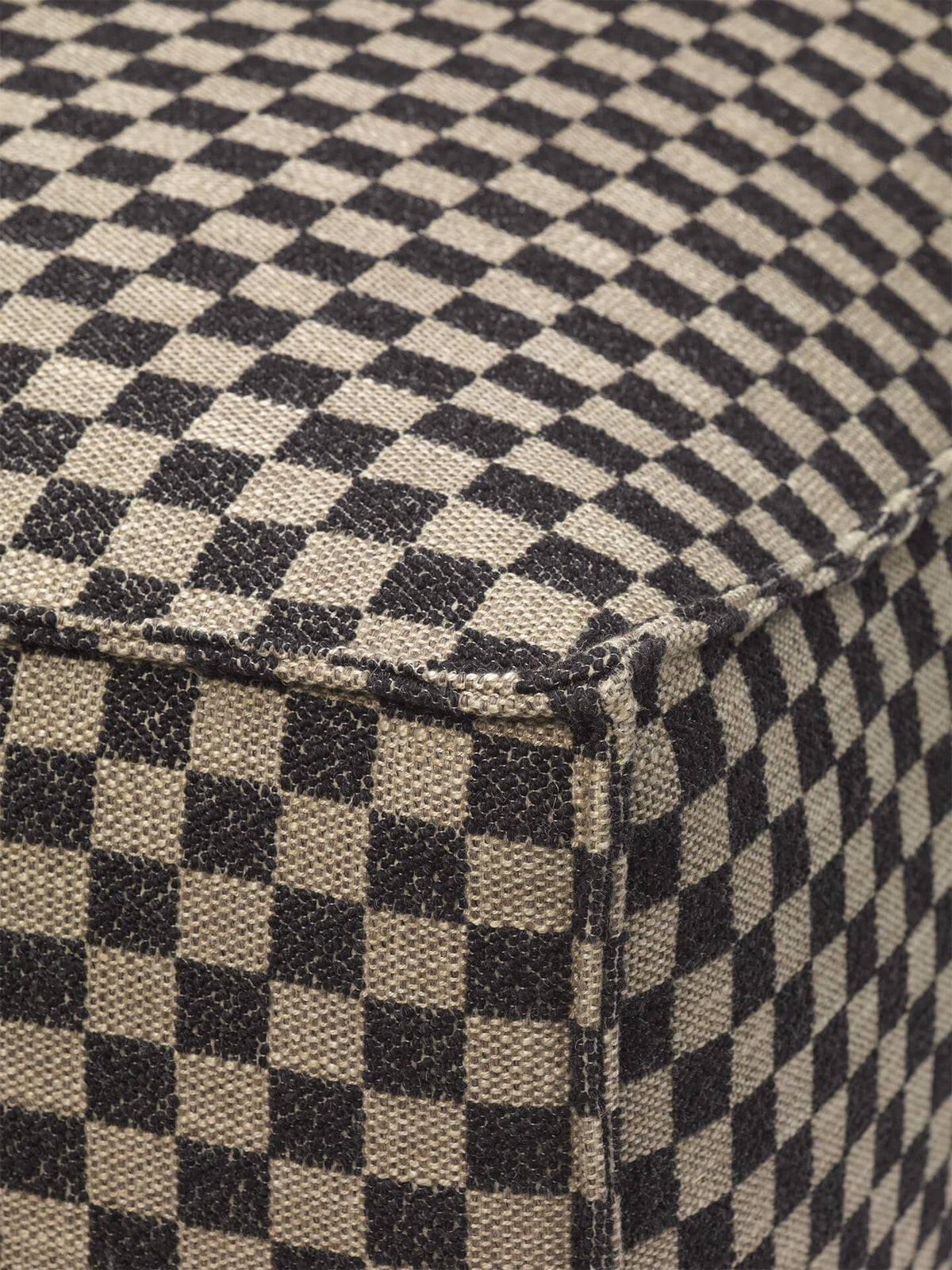 Fabric Sample - Check - Sand/Black